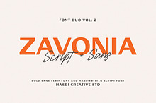 Zavonia – Elegant Script & Sans Font