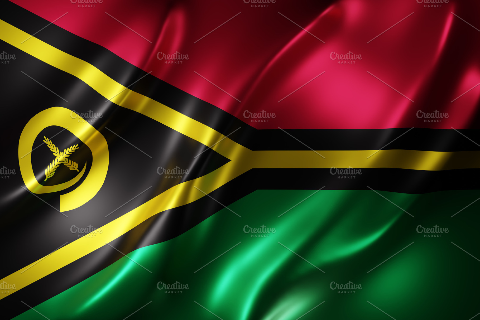 Vanuatu 3d flag, an Abstract Photo by De todo un poco