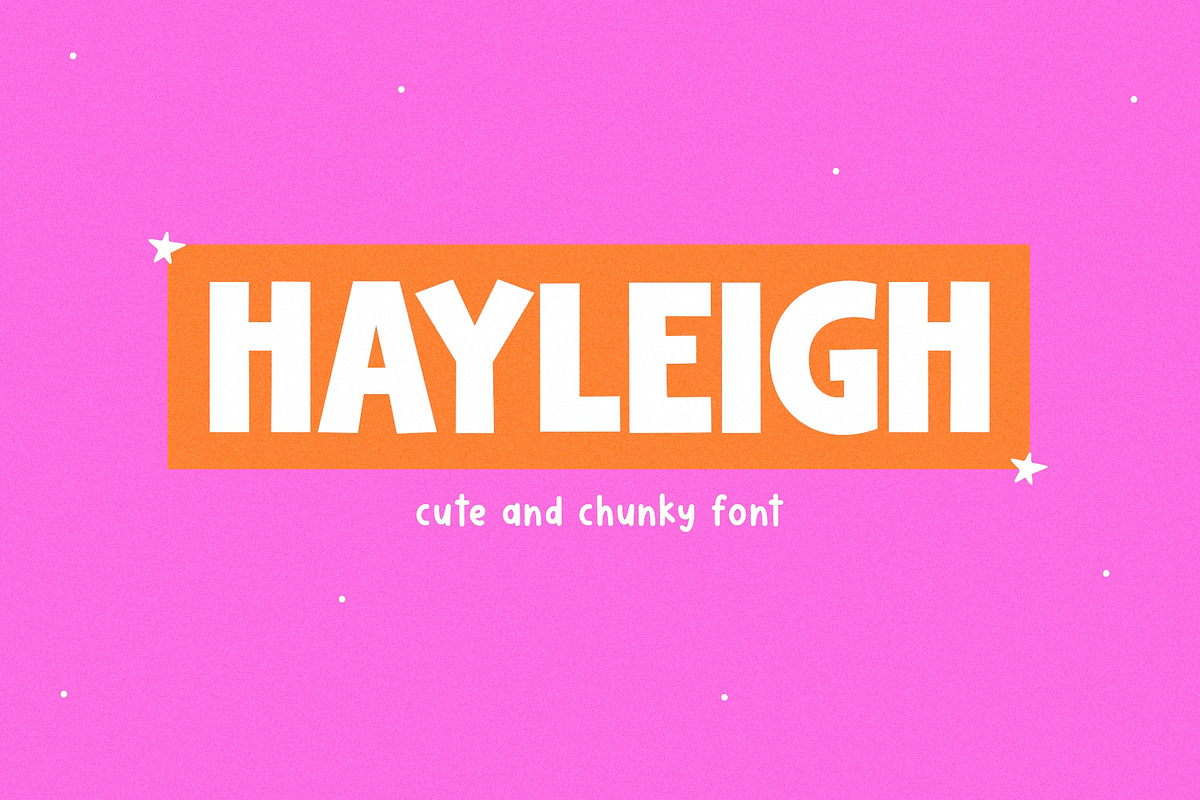 Hayleigh | Cute Bold Font, a Sans Serif Font by KA Designs (Photo 1 of 12)
