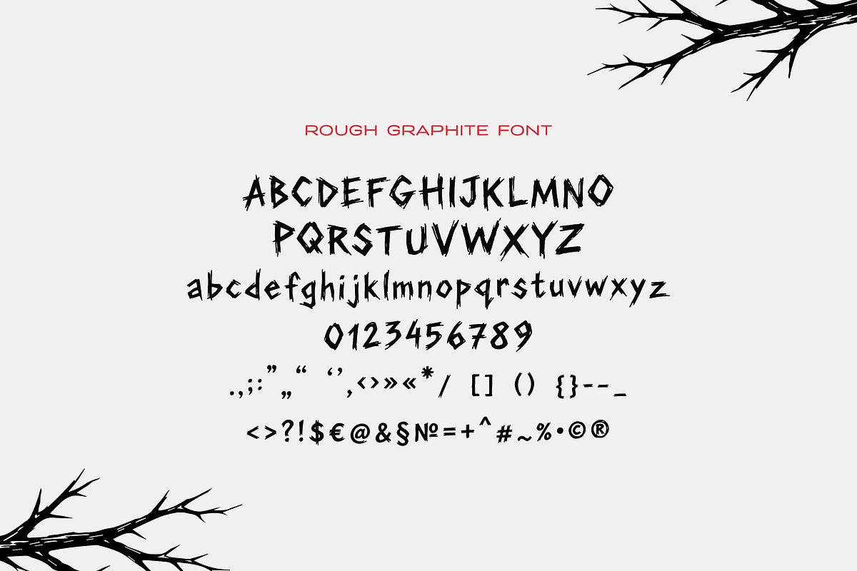 Rough Graphite Expressive Font, a Handwritten Font by gafaroff studio (Photo 4 of 4)