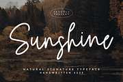 Sunshine | Natural Signature Script, a Script Font by Masyafi Studio (Thumbnail 1 of 8)