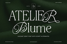 Atelier Blume - Serif & Script Font