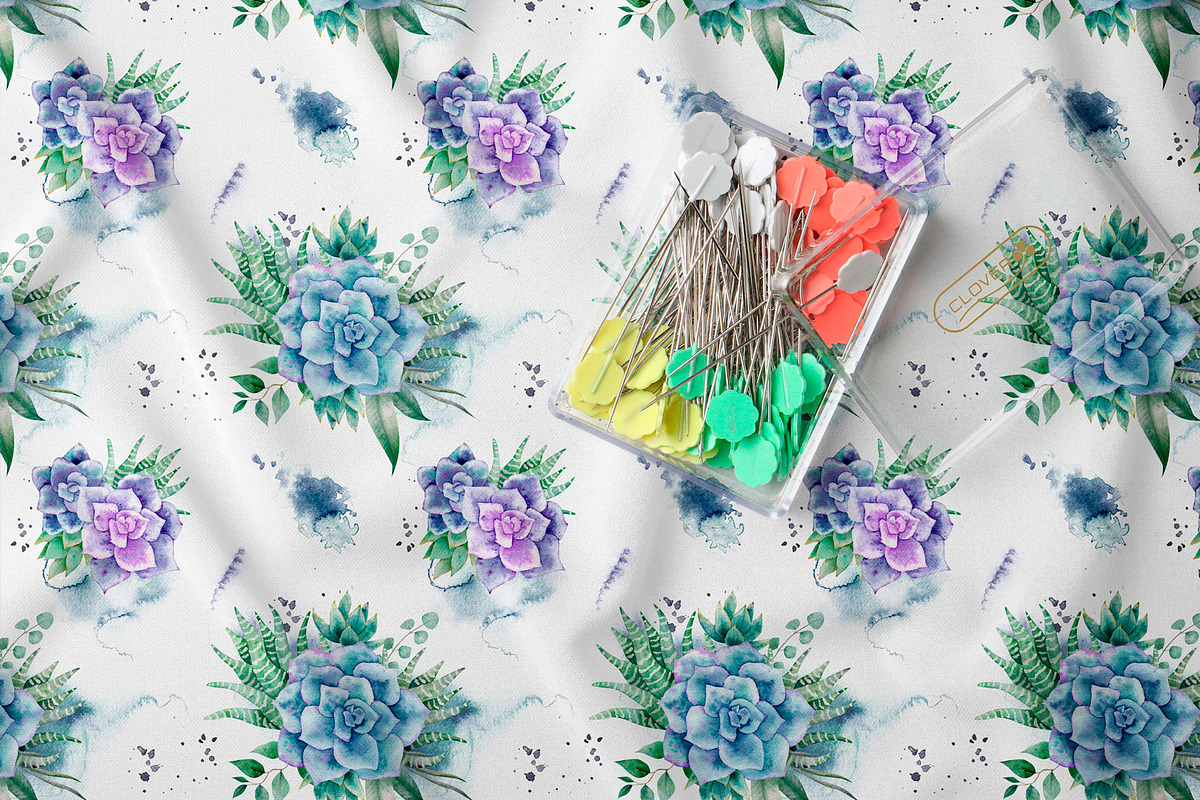 Succulent watercolor clipart, an Illustration by Nebbia (Photo 10 of 10)