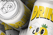 Soda Can Mockup with Glossy Finish, a Packaging Mockup by graphicsauce (Thumbnail 4 of 4)