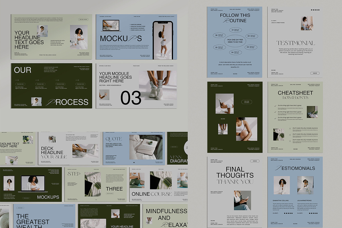 Wellness Coach Bundle Template, a Marketing Template by Amaré Creative (Photo 3 of 4)