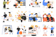 Friendship 2D Illustration Pack, a Person Illustration by orenjidesign (Thumbnail 8 of 8)