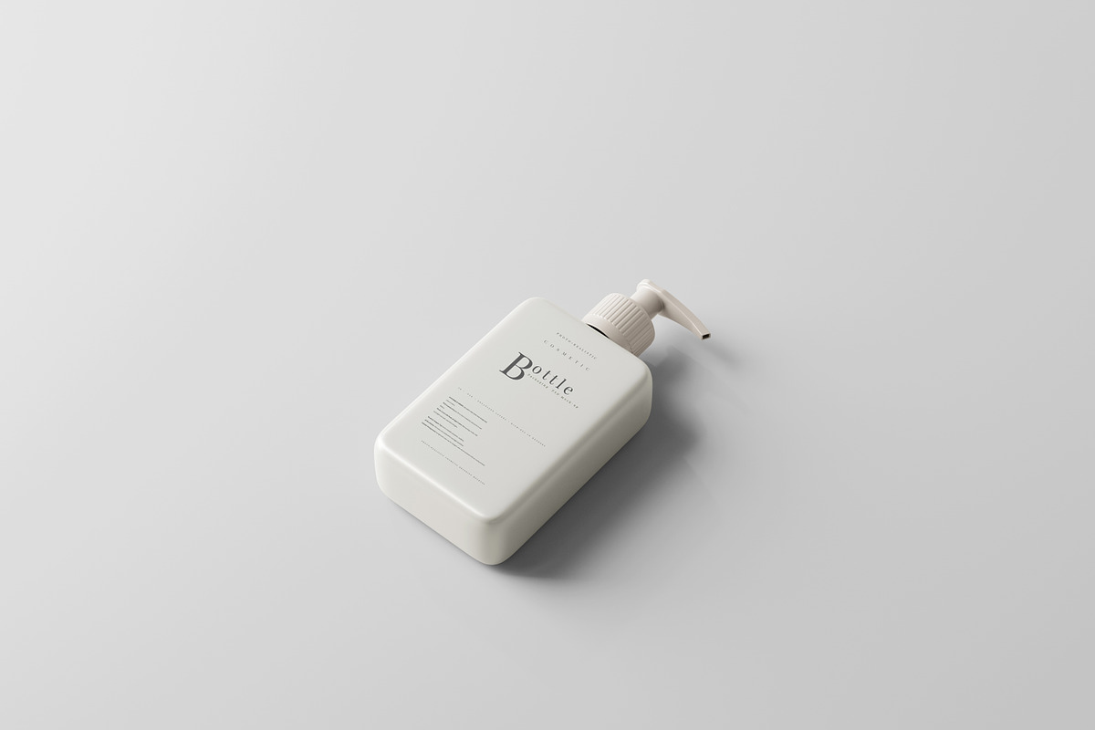 Square Pump Bottle Mockup, a Cups & Container Mockup by pmvch (Photo 5 of 10)