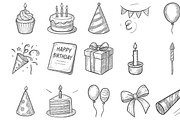 Sketchy Birthday Party Icon Set, an Object Graphic by nikagraphic (Thumbnail 3 of 3)