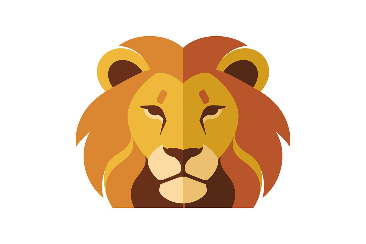 Royal Lion Head Cartoon Clipart, an Object Graphic by jahid234 (Photo 6 of 16)