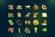 20 Ramadan 3D Icon Set, an Object 3D Model by Bilicube Studio (Thumbnail 5 of 6)