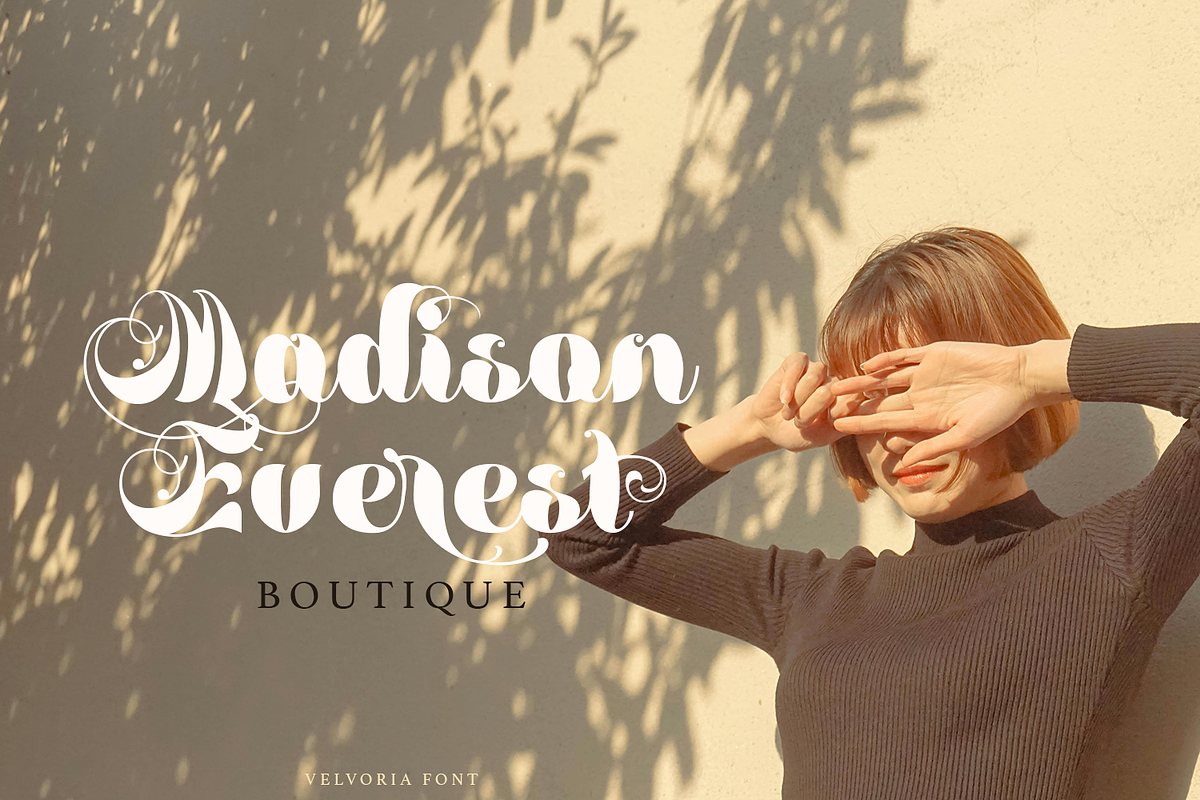 Velvoria Script, a Script Font by madeDeduk (Photo 5 of 10)