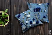 Blue Beaded Floral Embroidery, a Pattern Graphic by Creative Store (Thumbnail 3 of 5)