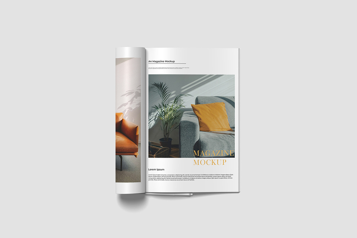 A4 Magazine Mockup, a Books & Magazine Mockup by Graphicbars (Photo 3 of 16)