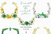 Emerald green & mustard yellow, an Illustration by LABFcreations (Thumbnail 4 of 10)