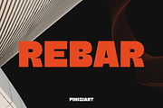 REBAR, a Sans Serif Font by Pinisi ART (Thumbnail 1 of 10)