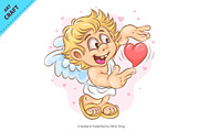 Bundle Cartoon Cupid 03. Tshirt, a Person Illustration by KENO Mascots (Thumbnail 11 of 13)