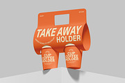 Take Away Holder Mockup, a Cups & Container Mockup by Unerispace (Thumbnail 3 of 5)