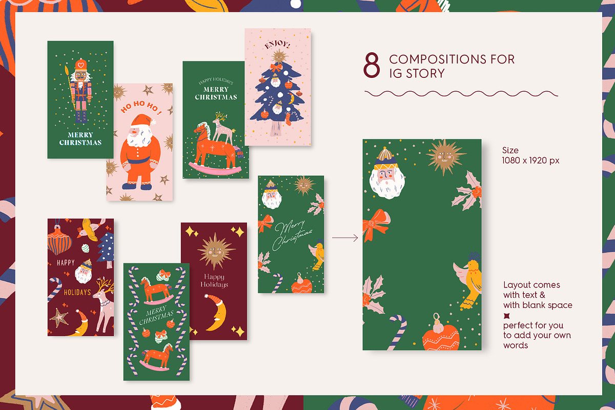 Merry Christmas and festive bundles, an Illustration by Manimanisa (Photo 4 of 10)