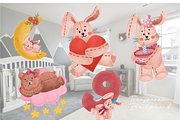 Playful Bunny & Bear, an Animal Illustration by Berdansabersama (Thumbnail 4 of 10)