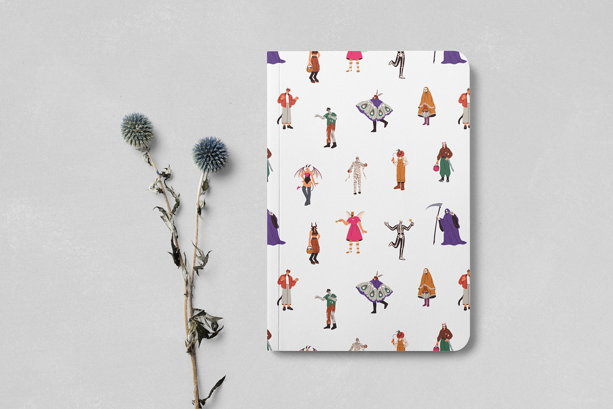 Halloween people set + patterns, a Person Illustration by Good Studio (Photo 17 of 19)