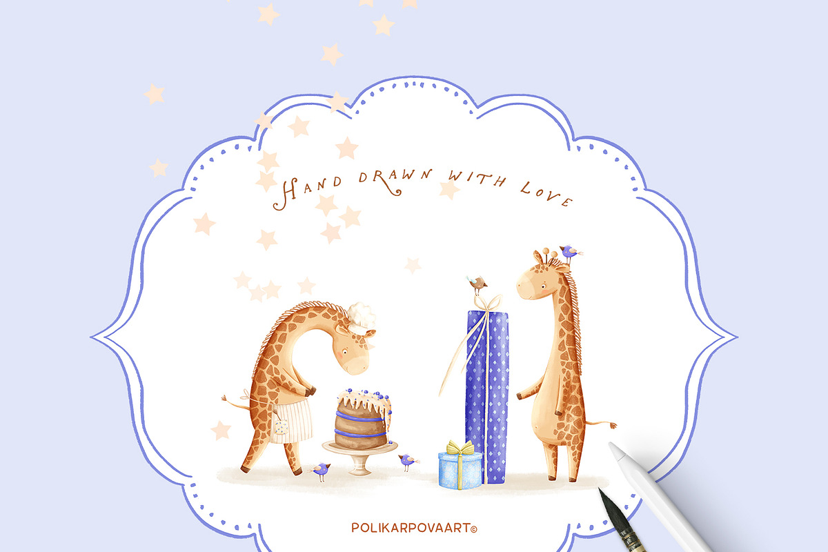 Yummy party - whimsy clipart, a Decorative Illustration by polikarpovaart (Photo 22 of 22)