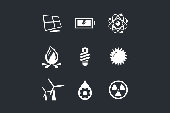 Energy icons, an Icon by Steinar Logo