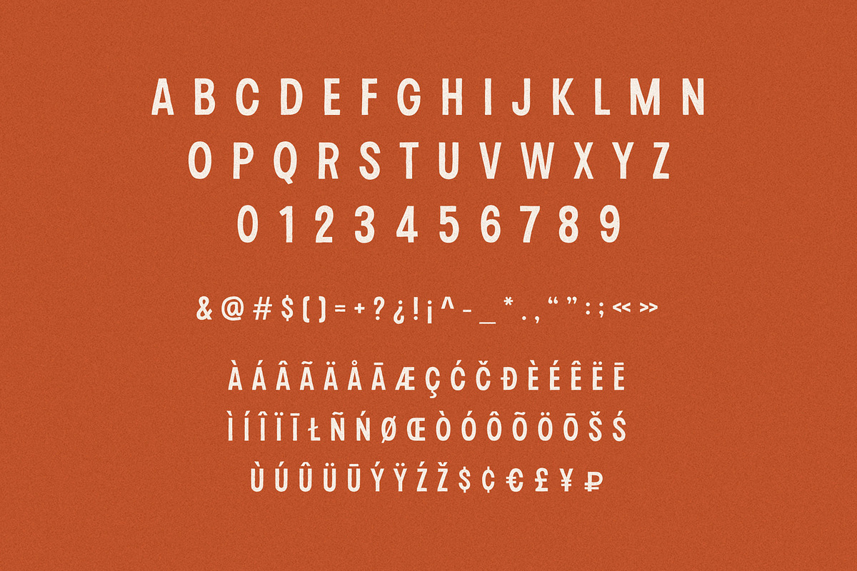 Shop Rag | Rugged Display Typeface, a Sans Serif Font by Daniel Neuman (Photo 2 of 10)
