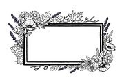Rustic Floral Frame SVG Bundle, an Illustration by jahid234 (Thumbnail 13 of 31)