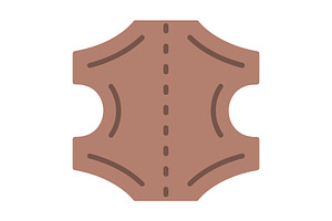 Leather Flat Icon, a Duotone Icon by Pexelpy
