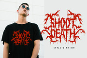 Death angel - Death metal font style, a Blackletter Font by NuType (Thumbnail 5 of 9)