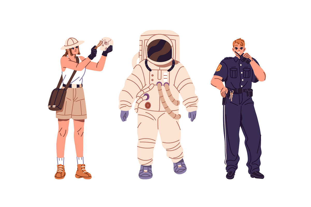 People of different professions set, a Work Illustration by PaperTrident (Photo 19 of 22)