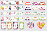 123 Floral Cards Set, a Card Template by Sunset&Sea Design (Thumbnail 4 of 4)