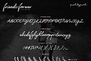 Friends Forever Font + Floral Extras, a Script Font by pixelcolours (Thumbnail 5 of 5)
