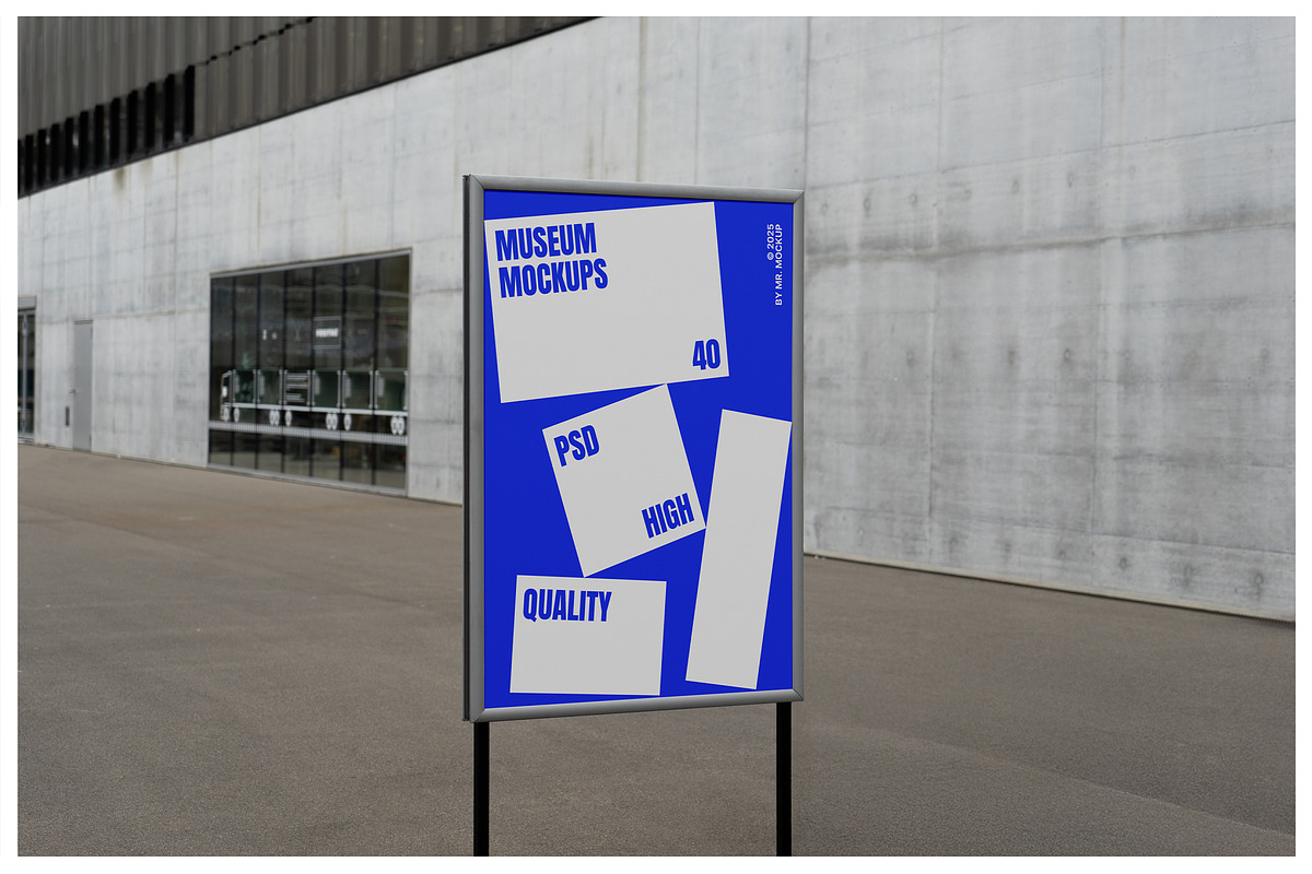 Museum Mockups - Poster & Billboards, an Advertising Mockup by Mr.Mockup™ (Photo 9 of 20)