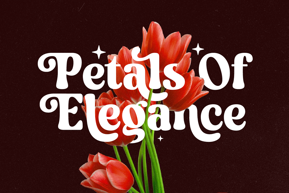 Royale Retro Whimsical Vintage Serif, a Sans Serif Font by Haps Space (Photo 3 of 10)