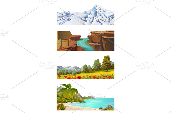 Nature Landscape Game Backgrounds