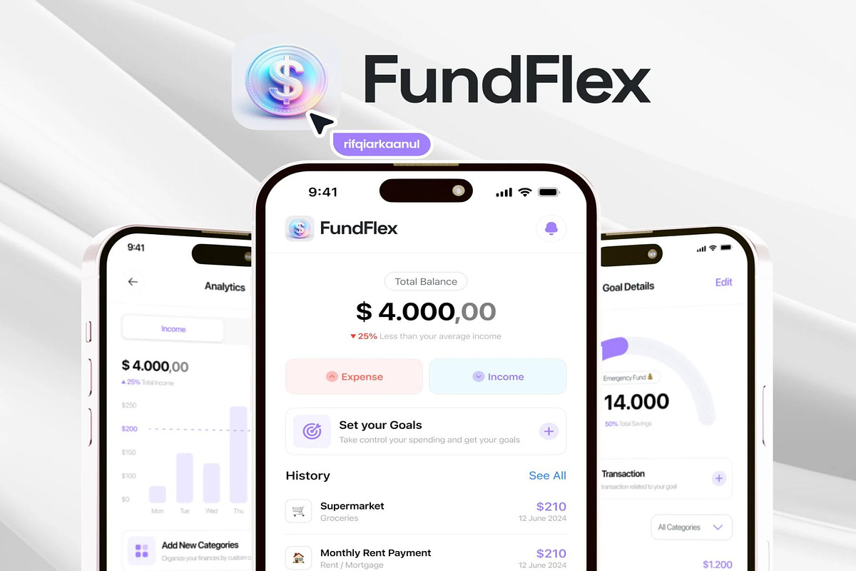 FundFlex - Finance Management UI Kit, an UI Kit Template by Lumina_ui_ux202 (Photo 2 of 8)