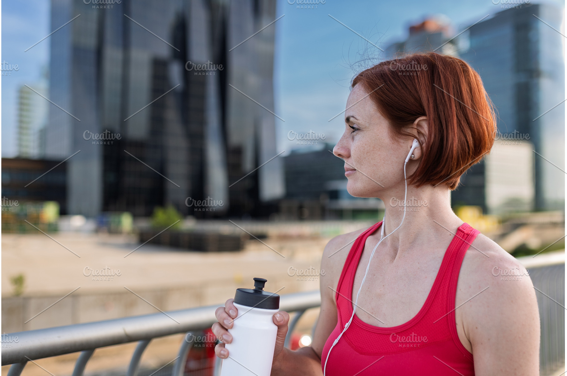 Woman resting after her morning, a Sports & Recreation Photo by HalfPoint