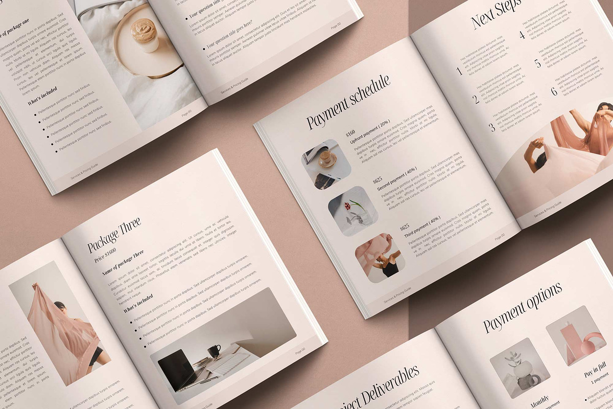 Services & Pricing Guide Template, a Magazine Template by Sierra Creative Studio (Photo 3 of 13)
