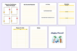 Travel Journal For Kids Canva KDP