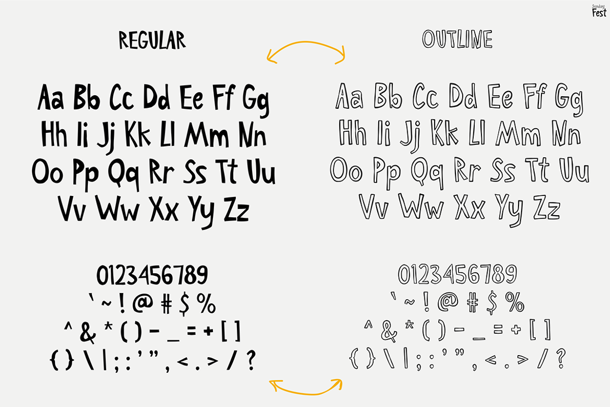 Sunday Fest, a Font by Pinisi ART (Photo 3 of 10)