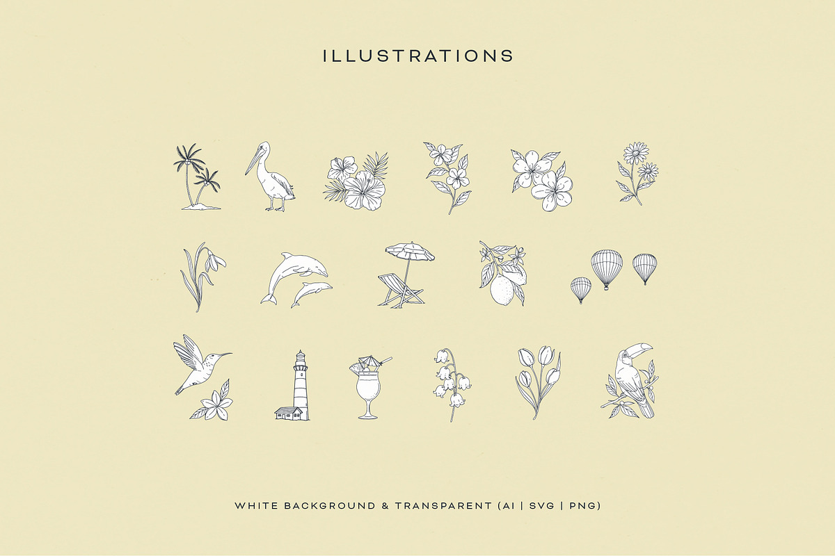 Stamps Illustration Collection, an Object Illustration by rouxsupplyco (Photo 8 of 14)