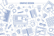 Graphic design line art banners, a Work Illustration by Good Studio (Thumbnail 2 of 7)