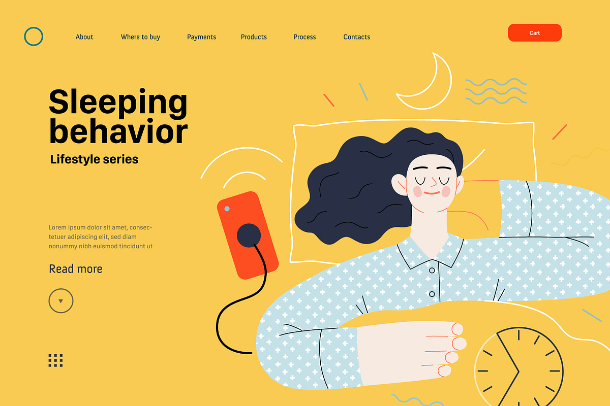 Lifestyle vector ills, color 1, a Templates & Theme by Grivina's shop (Photo 7 of 18)
