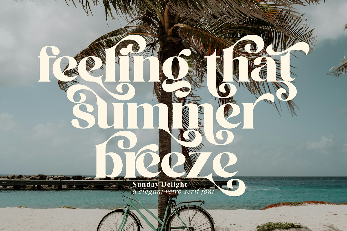 Sunday Delight - Elegant Retro Font, a Serif Font by Keithzo (Photo 7 of 12)