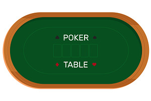 Poker table. Vegas casino game desk, a Sport Illustration by Vectorbuum