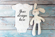 29 Baby Bodysuit mockup bundle., a Print Template by MockupMarket (Thumbnail 15 of 30)