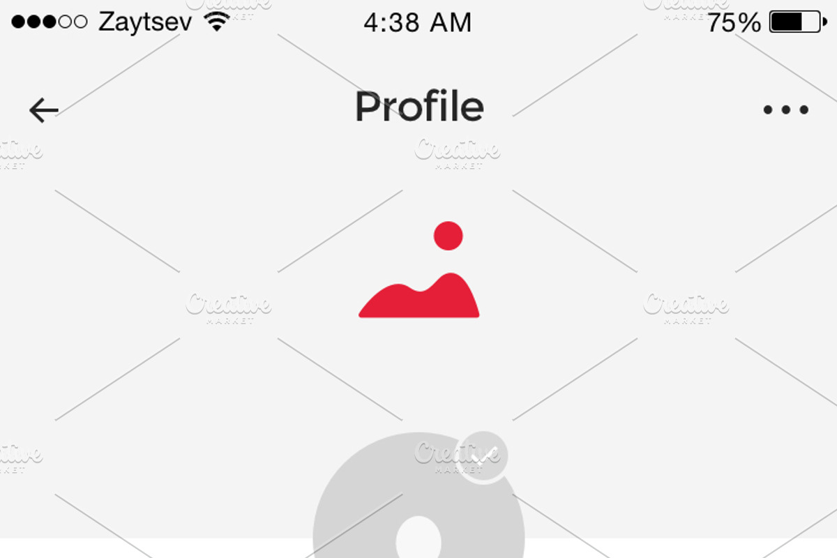 Oculus iOS Wireframe UI Kit, a Wireframe Template by Yaroslav Zaitsev (Photo 7 of 23)