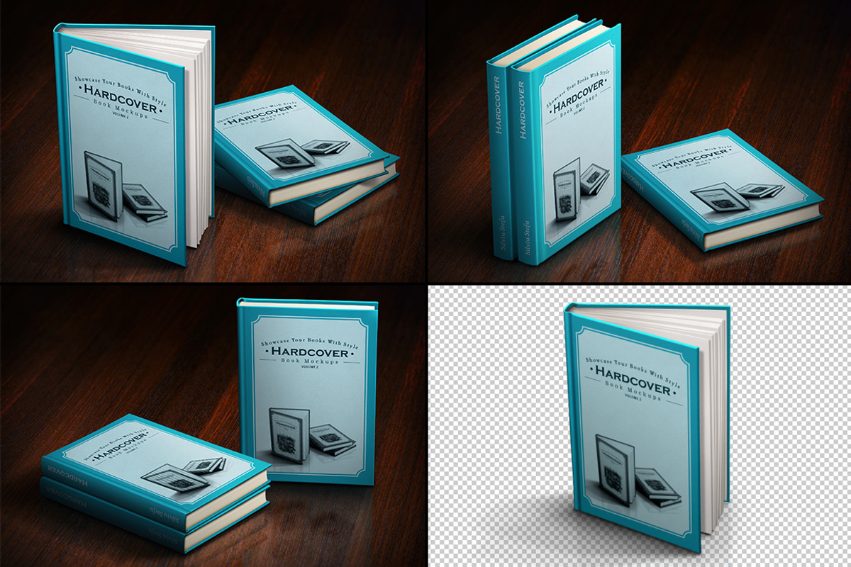 Hardcover Book Mockups - mega pack, a Print Template by Picseel (Photo 5 of 5)
