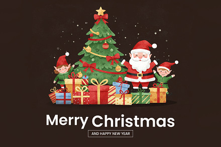 Merry Christmas PSD Template preview 3